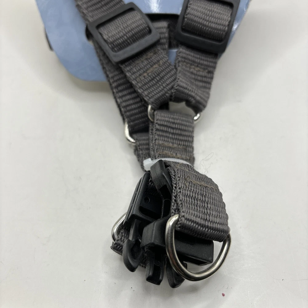 Dog Harness Size M Medium Plain Dark Gray GKC Adjustable Dogs Chest 18-24 In.