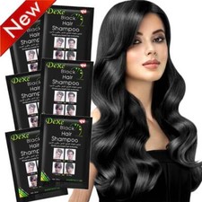 20Pcs Dexe Instant 5-Min Black Hair Dye Shampoo White Become Black Hair Color