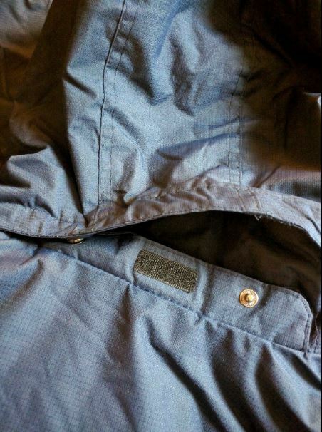 ZeroXposur Water Resistant Hooded Jacket L Navy Blue Long Sleeve