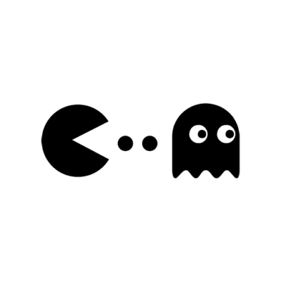 Pacman and Ghost Sticker | eBay
