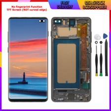 For Samsung Galaxy S10 Plus G975 TFT LCD Display Touch Screen Digitizer Frame