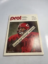 PRO! Magazine Vlions Vs Vikings Dec 14 1975 Kc Chiefs Len Dawson Cover