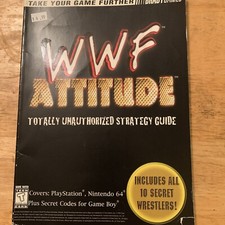 Postawa WWF całkowicie nieautoryzowany przewodnik po strategii Brady games N64 PS Game Boy