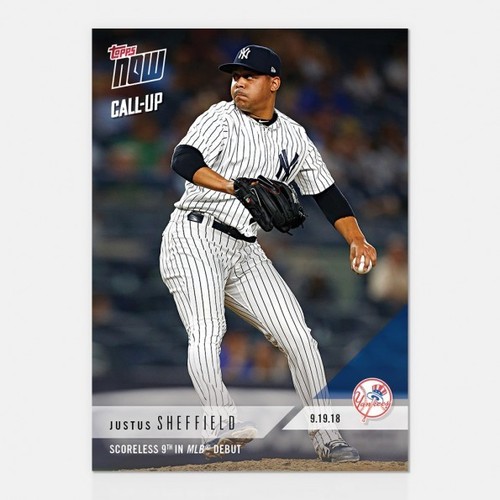 2018 Topps Now 750 Justus Sheffield