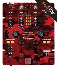 Pioneer DJM-250  Red Camo  Protective Decal  StyleFlip Skins