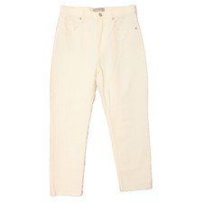 Everlane The Cheeky Jean 29 Crop Low Stretch High Rise White Jean Denim B46