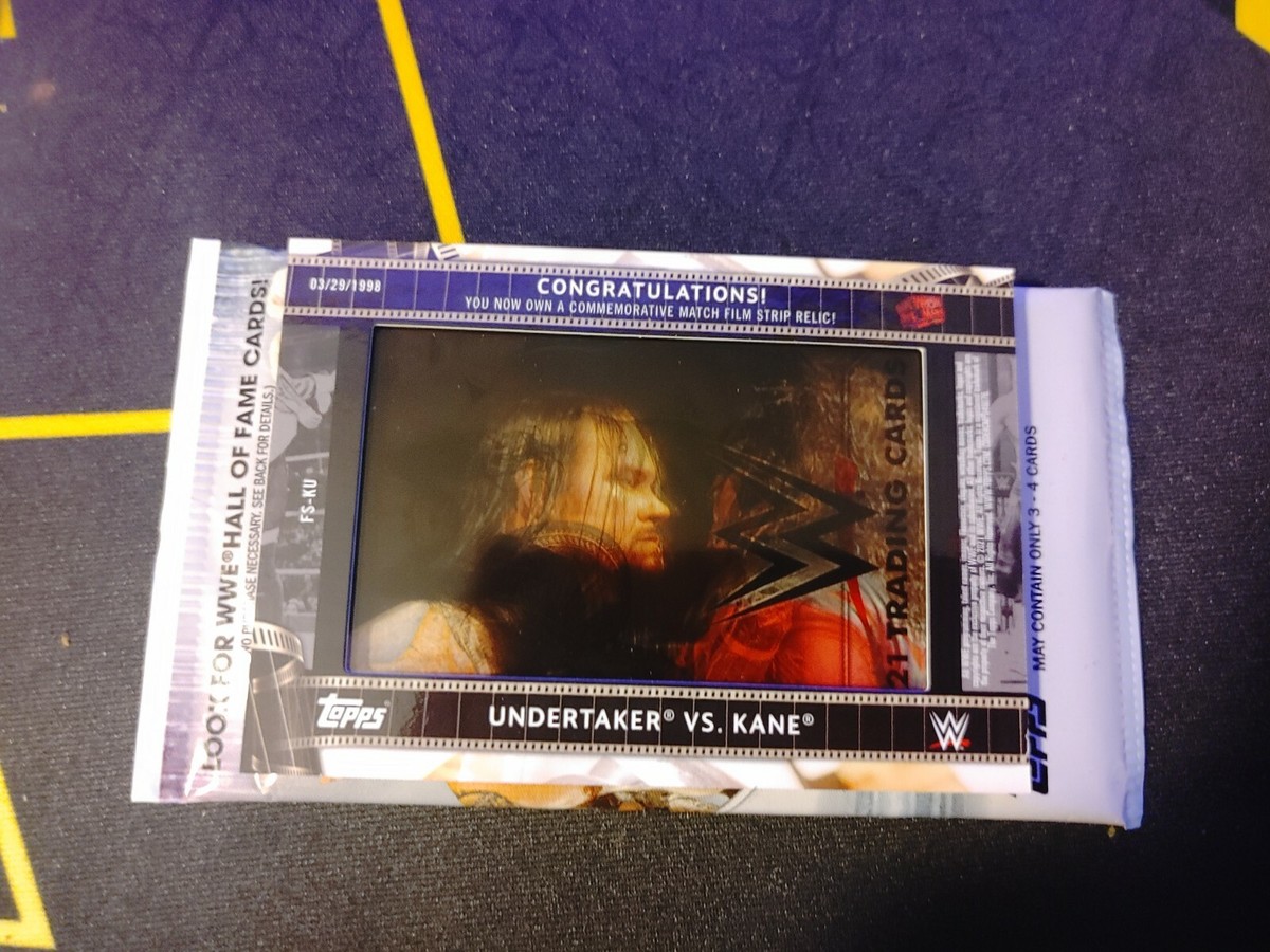 スポーツ選手 undertakerRIP Kane TOPPS 2021 WWE UNDERTAKER VS KANE ORANGE 35/50 COMMERATIVE