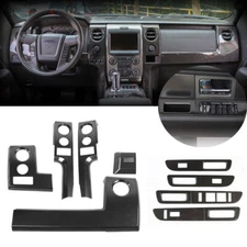 Center Dashboard & Window Lift Switch Decor Cover Trim Kit for Ford F150 2009-14