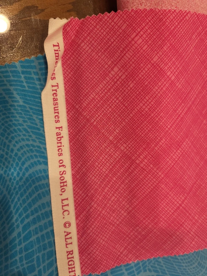 Michael Miller 绗缝混批 Fair Isle 织物 SoHo,条纹 Apx 43" X 6.5 — 第 2/4 张图片