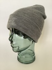 New Men’s Calvin Klein Jeans ‘Silicone Logo’ Medium Grey Acrylic Beanie