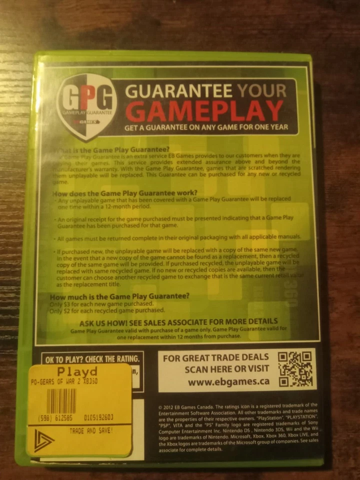 Gears of War 3 (Xbox 360, 2011) – Tested & Working – Rated M - Image 2 of 4