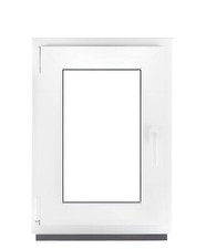 Finestra  in PVC Bianco Doppio Camera Ad Anta Ribalta