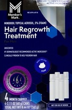 Minoxidil 5 Topical Solution Men Hair Regrowth, Reactivates Hair Follicles