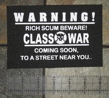 Parche de guerra de clases corteza punk fobia disrupción Los crudos sobrante grieta derechos humanos