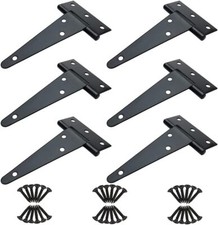 4 Inch T Strap Hinges, Heavy Duty T-Strap Shed Door Hinges Gate Hinges, Tee Hing