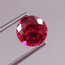 6x6 MM AAA Natural Flawless Mozambique Blood Red Ruby Round Cut Loose Gemstone