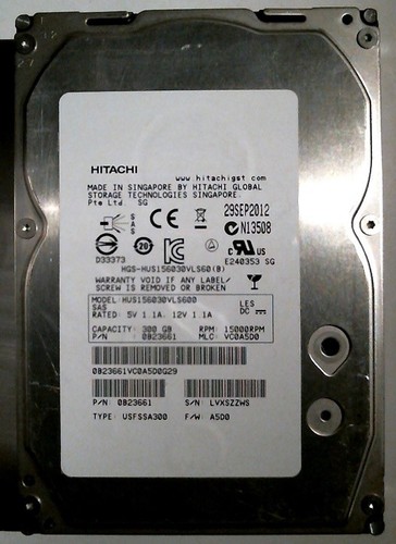 300 GB SAS HP/ HITACHI 15K600 HUS156030VLS600