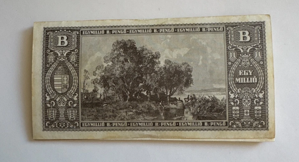 LOT OF 10, 🇭🇺 HUNGARIAN 1 QUINTILLION, 1946 B-PENGO, P-134 CIRCULATED 🇭🇺 - Image 3 of 4