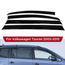 Auto Schwarz 4-Tlg Windabweiser Regenabweiser 5-Türer Für VW Touran 2003-2015