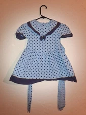 "Brooke Lindsay" VINTAGE Girls Polka Dot Dress Size 4 