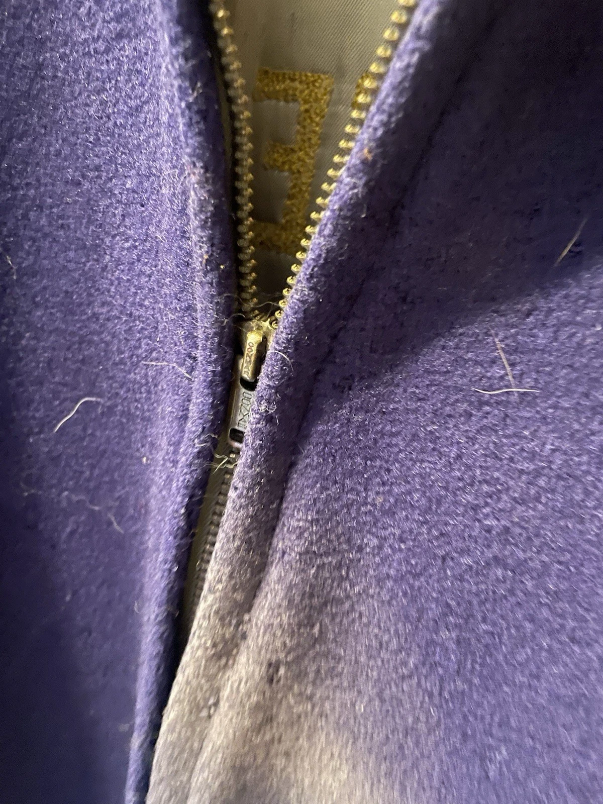 Vintage men’s 1930s wool zip up side cinch jacket - product detail image 5