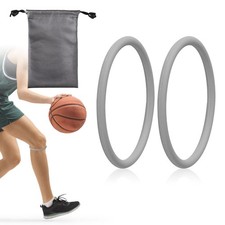 BOXOB 2pcs Patellar Tendon Support Straps, Silicone Knee Band Medium, gray