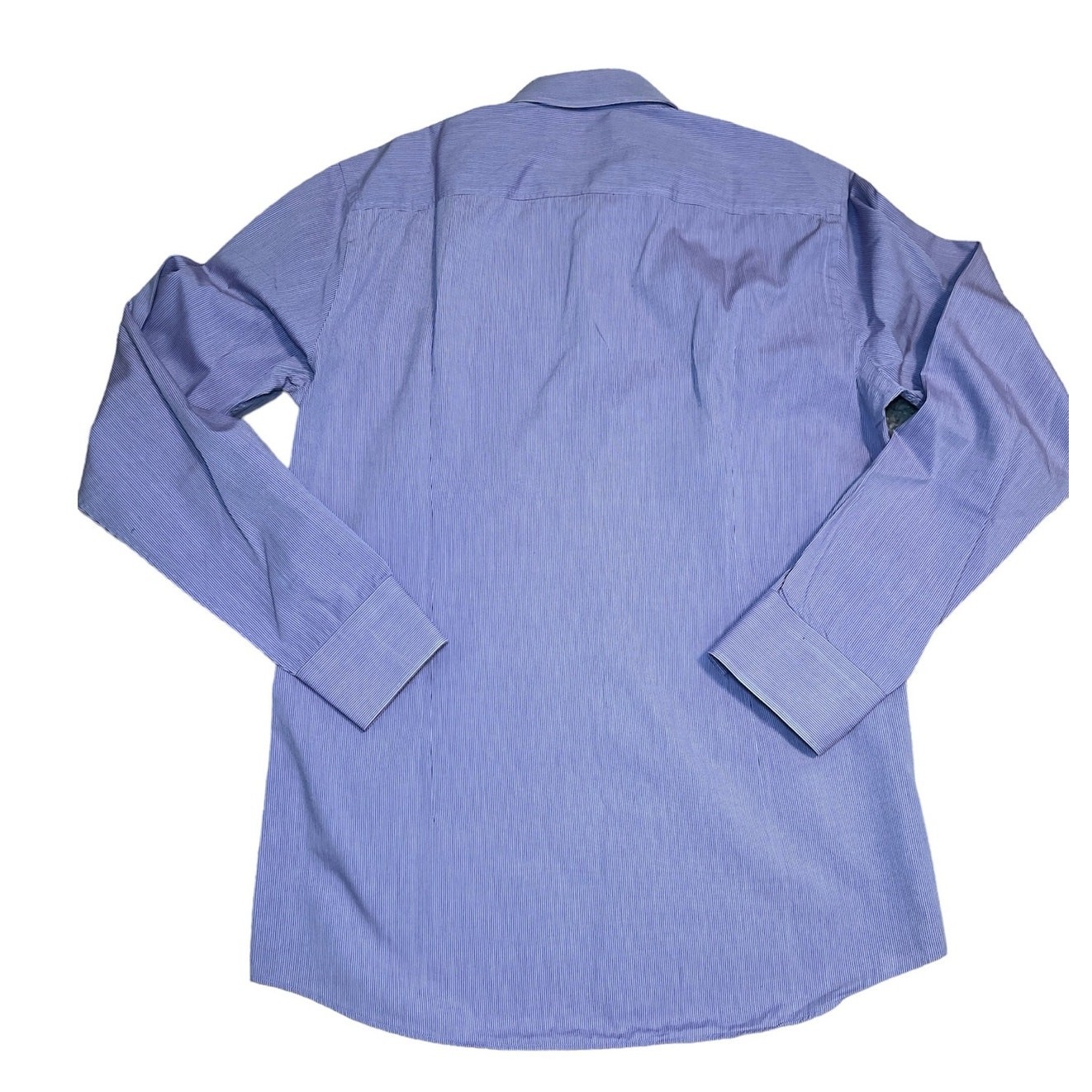 Boss Hugo Boss Purple Pinstripe Dress Shirt Cutaway Collar Size 15.5/39 Slim Fit thumbnail 2