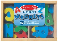 Wooden Magnet Set Alphabet 52/Pkg