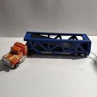 Vintage Tonka Super Gobots Traks Go-Bots Truck with Trailer Blue Orange