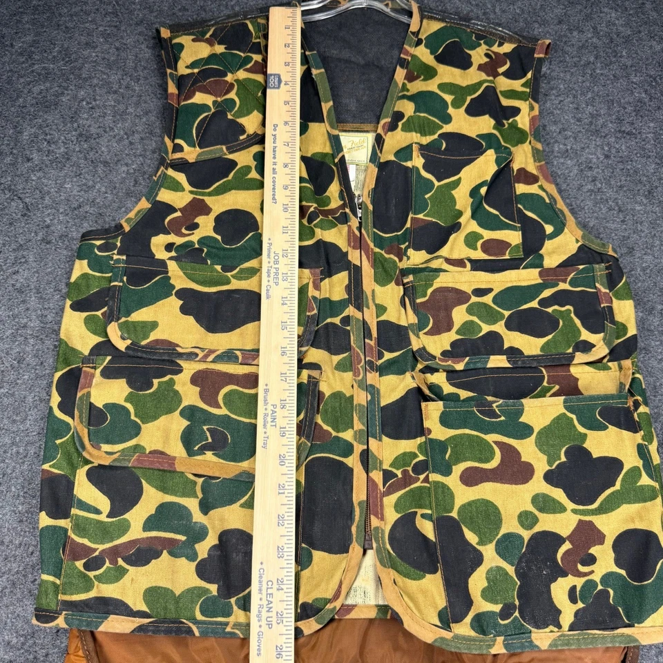 American Field Camo Duck Hunting Vest Mens Medium Pockets Outdoors USA Made - Image 4 of 4