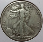 1945-D Walking Liberty 90% Silver Half Dollar (Very Fine Details)