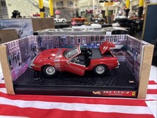 Hot wheels Collectibles Ferrari 365 GTS/4 Red Convertible Diecast Model 1:18 NEW
