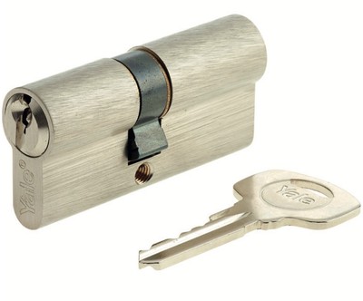 Lot 2 cylindres de porte 30x30 mm Barillet s'entrouvrant