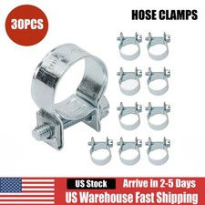 30 Pcs 14 516 38 Fuel Injection Gas Line Hose Clamps Clip Pipe Clamp Us