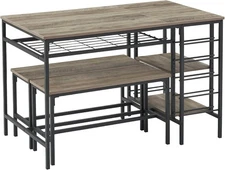 Dining Table Set for 4 Kitchen Table Set for 4 With 2 Benches Dining Room Table 