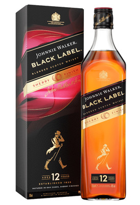 (57,55 /l) Johnnie Walker Black Label Sherry Finish Blended Scotch Whisky 40% 0,