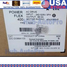 NEW PowerFlex 400 45 kW 60 HP AC Drive 22C-D088A103 US Free Tax