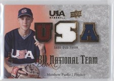 2008 USA Baseball Teams 18U National Team Game-Used Jersey /179 Matt Purke 0b5