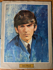 Beatles-George Harrison Official Reproduction of Paintings by Leo Jansen-1964