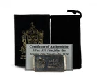Marshall Mint Virginia City, Nevada 3.59 ozt .999 Fine Silver Bar with Box & COA