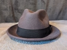 Gray 100 Percent Wool Fedora Jaxon Size Large