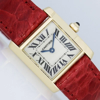 CARTIER TANK FRANCAISE UHR Ref. 1820 GOLD 18K - Bild 1 von 4