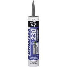 DAP DYNAFLEX 230 Premium Elastomeric Interior/Exterior Sealant: 10.1 fl oz. Grey