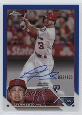 2023 Topps Chrome Rookie Auto Blue Refractor /150 Livan Soto #RA-LSO Auto 1i45