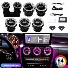 64 Farben Air Vent LED Umgebungslicht f&uuml;r Mercedes Benz C-Klasse W205 GLC X253