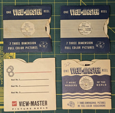 6 GAF View-Master Reels Kid's Cartoon Lot Read Description