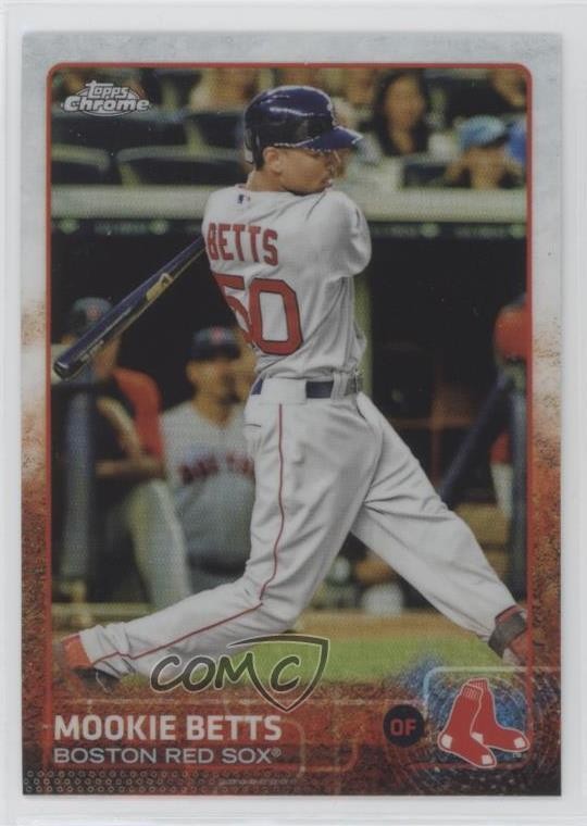 2015 Topps Chrome Refractor Mookie Betts #67