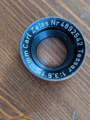 Vintage CARL ZEISS Tessar Lens 1:3,5 f=40mm