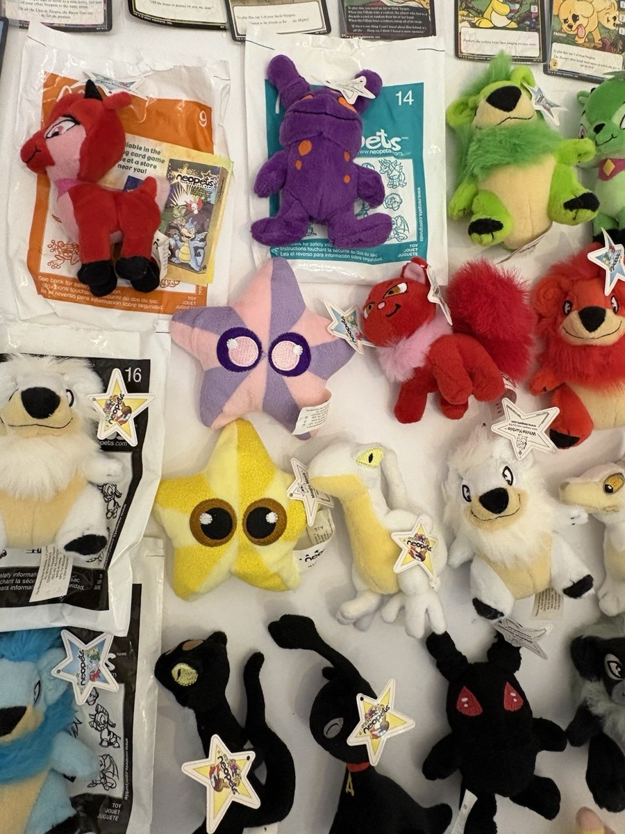 Lot of Neopets McDonalds Plush Happy Meal Toys 2004 Vtg W/Tags