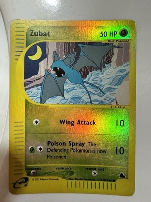 Pokémon Zubat 118/144 Holo Foil Englisch 2003 50 HP Basic Kyoko Umemoto